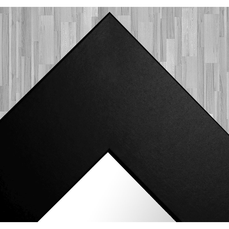 Miroir pleine longueur Rines, H 65,5 po x l 30,5 po, Noir satiné