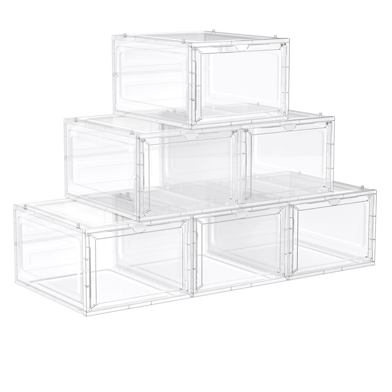 Stackable Shoe Storage Box, White