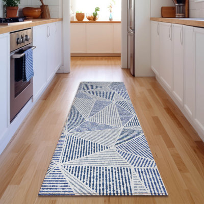 Premium Machine Washable Cerrito Navy Rug