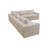 6-Piece Premium Corduroy Fabric Reversible Living Room Modular Sectional Sofa-958049219