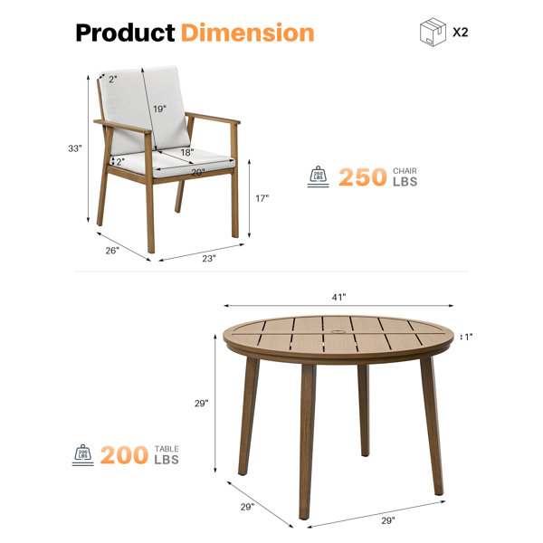 Dimensions du produit