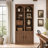Busby 90.3'' Tall Bookcase With Cabinet Storage, 2 Top Spotlights And 3-Color Lighting-1541178813