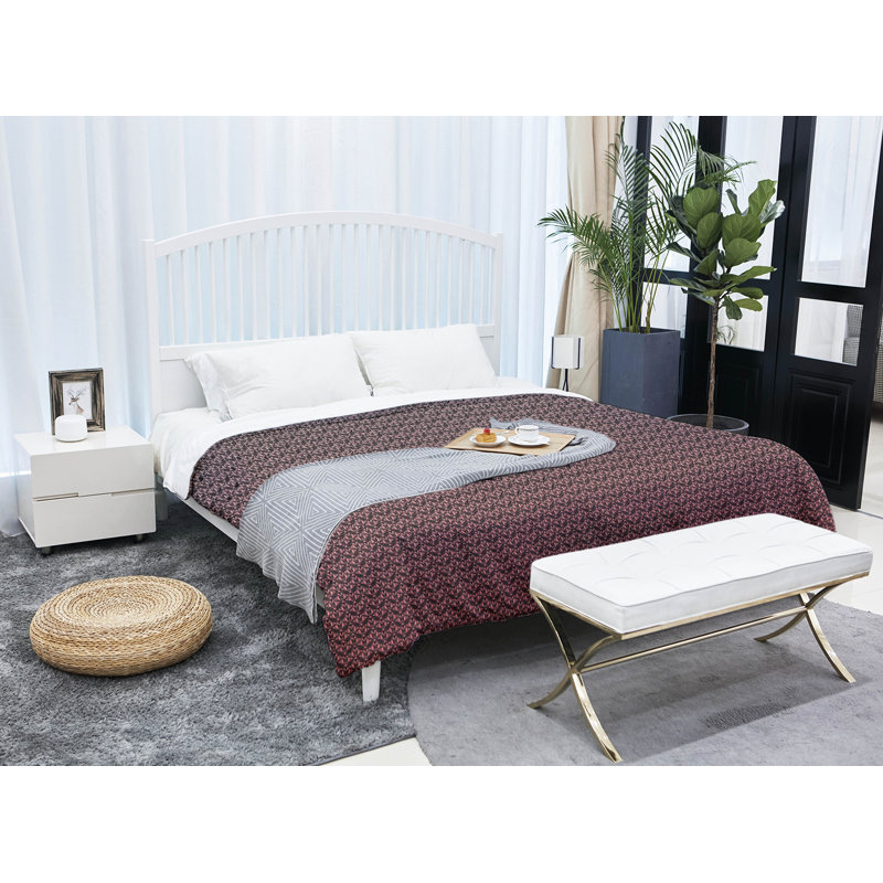 Édredon simple réversible Art déco Katelyn Elizabeth, Édredon très grand, Rose ombragé