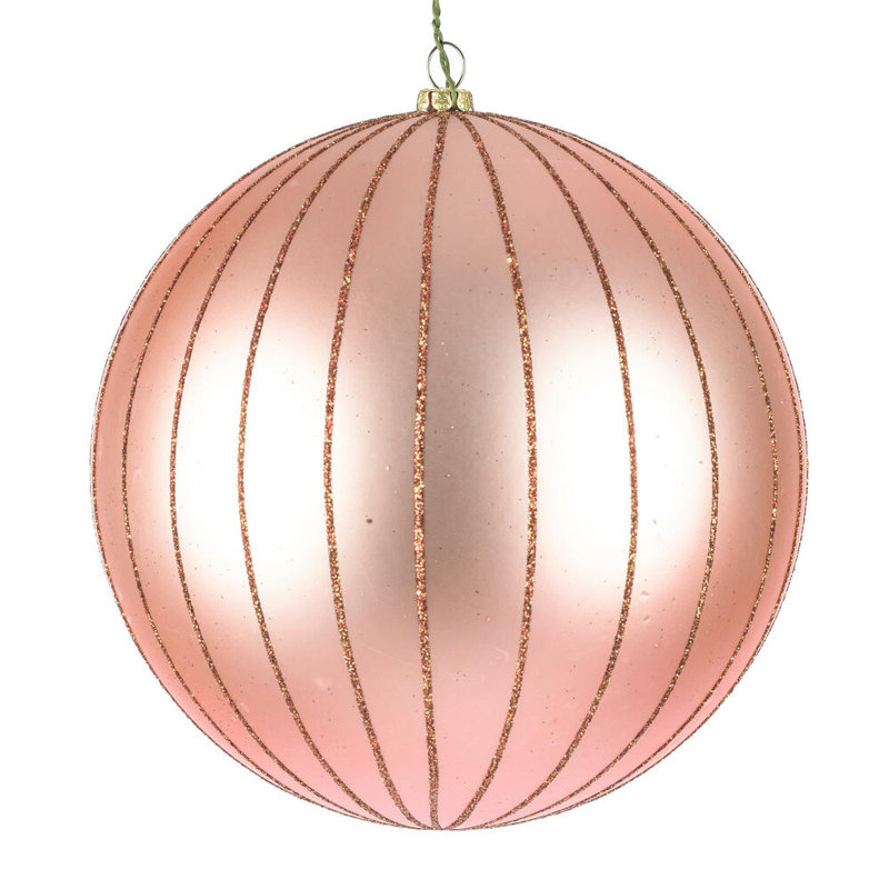 Ornement boule de Noël (ensemble de 2), Or rose