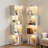 Steel Geometric Bookcase with Lighting and Touch Slider Control-213337907