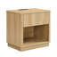 Table de chevet avec prise et port USB, table de chevet moderne avec station de charge et tiroir de rangement, conception moderne pour les petits espaces