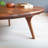 Sidney Solid Walnut Wood Round Coffee Table, Mid-Century Modern-28825546