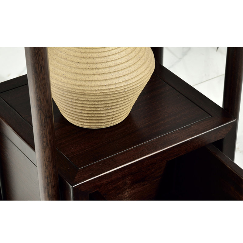 Solid Ebony Hallstand with Drawer