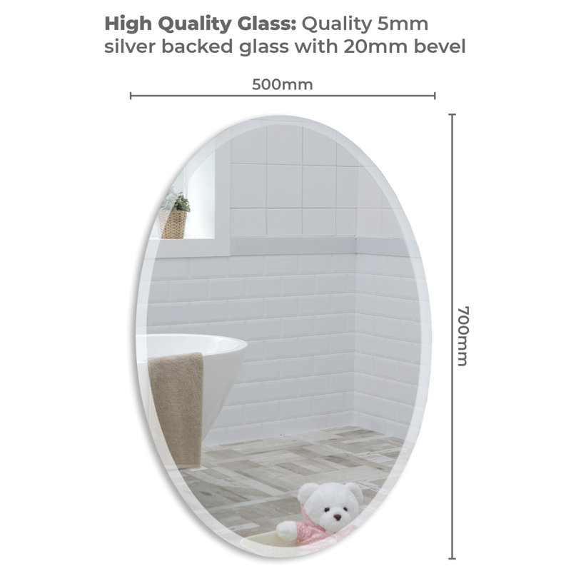 Sedillo Oval Wall Mirror, 70cm x 50cm