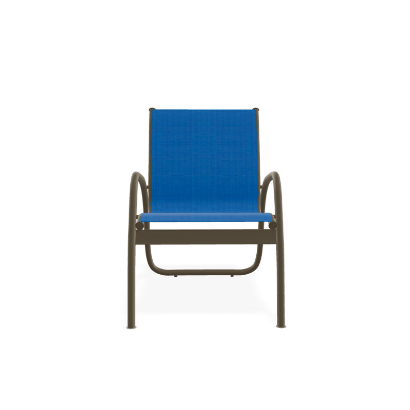 Fauteuil de patio Gardenella, Bois de plage texturé, Bleu pacifique 28D