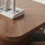 Table basse carrée en bois de style médiéval