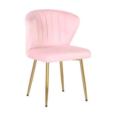 Yokley 50cm H Velvet Upholstered Side Chair