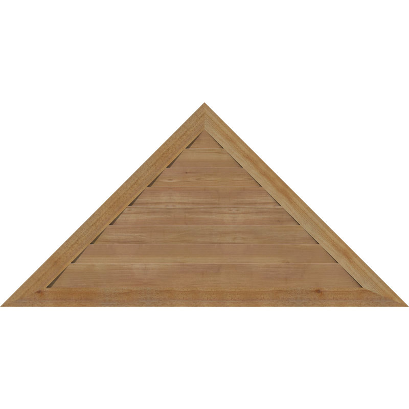 Évent gable à fixation sur surface en bois à hauteur de ton triangle, H 26,75 po x l 80,5 po (OB : H 21 1/4 po x l 64 po