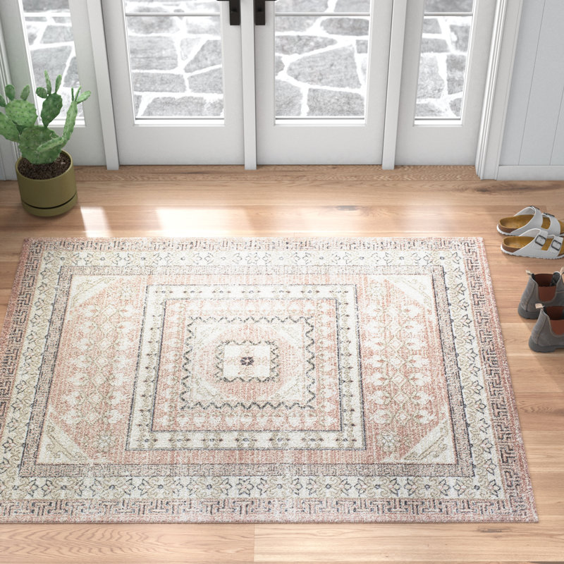Tapis rose Dionne, Rectangle 9 pi x 12 pi