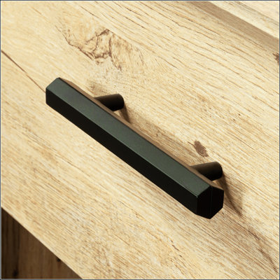 Table de chevet robuste en bois d'ingénierie avec tablette ouverte et tiroir lisse, parfaite pour les petits espaces et les décors modernes