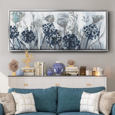 Indigo - toile encadrée