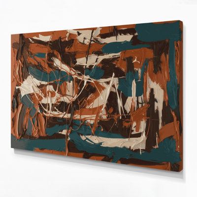 Neo Expressionism 98 Black Canvas Wall Art
