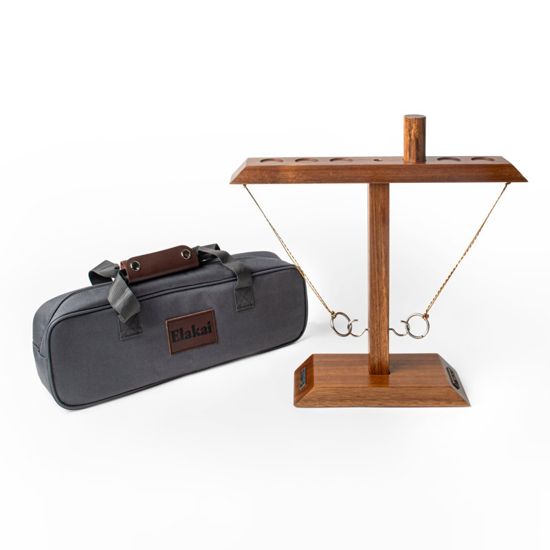 Poteau carré en acacia Globetrotter, H 17,25 po x l 5,25 po x P 3,25 po