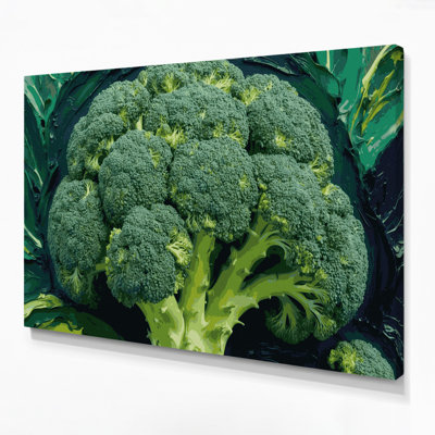 Art mural sur toile vert légumes broccoli