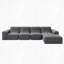 Canapé en chenille étincelant de 143,7 po-610289830