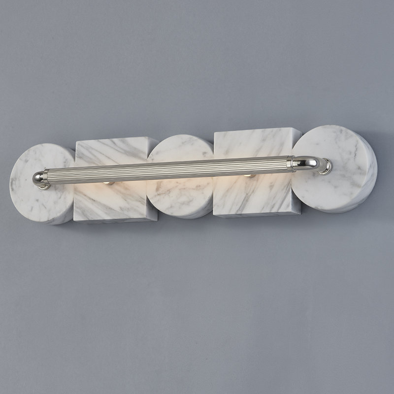 Sena 1 Light Wall Sconce, Burnished Nickel, 23" H x 5" W x 5" D