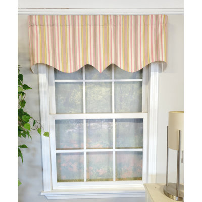Roham Striped Pointed Window Valance