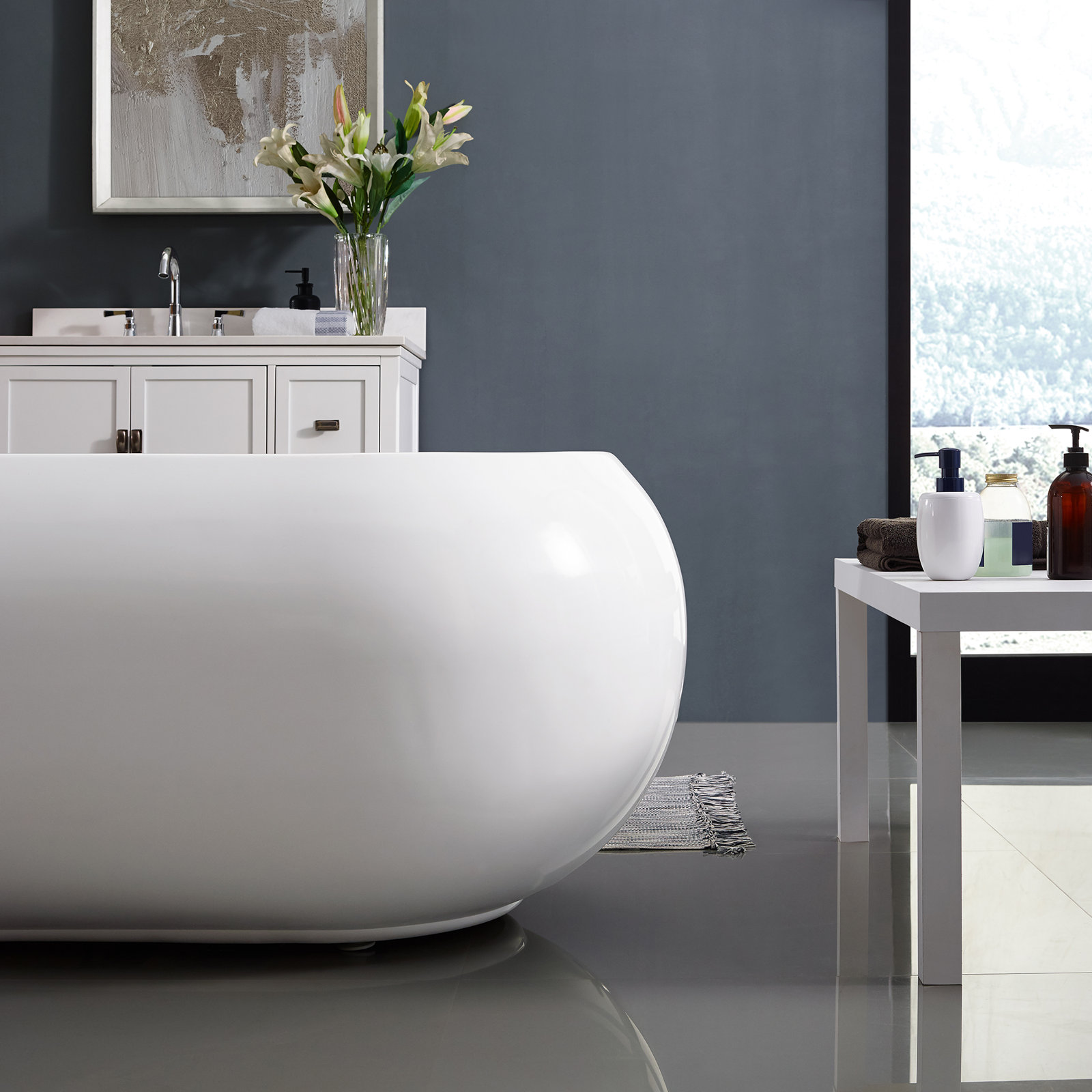 Plaisir® 63" Freestanding Soaking Bathtub