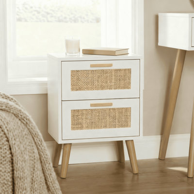 Anelise 40cm W Manufactured Wood Bedside Table