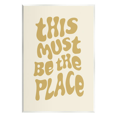 «Must Be The Place», art mural sur bois par Victoria Barnes