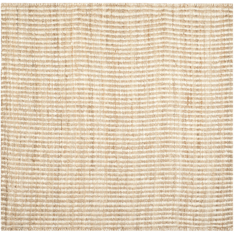 Auckland Handwoven Ivory Area Rug, Square 9'
