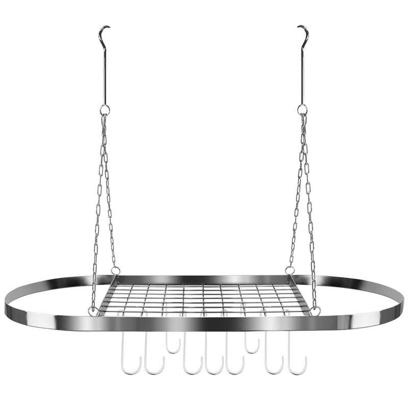 Metal Rectangle Hanging Pot Rack