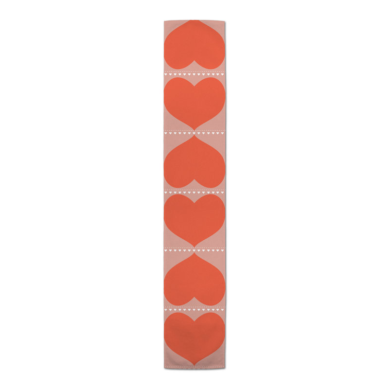 Big Hearts Table Runner, 90.00" L