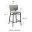 Tabouret de comptoir rembourré Inola-602289130