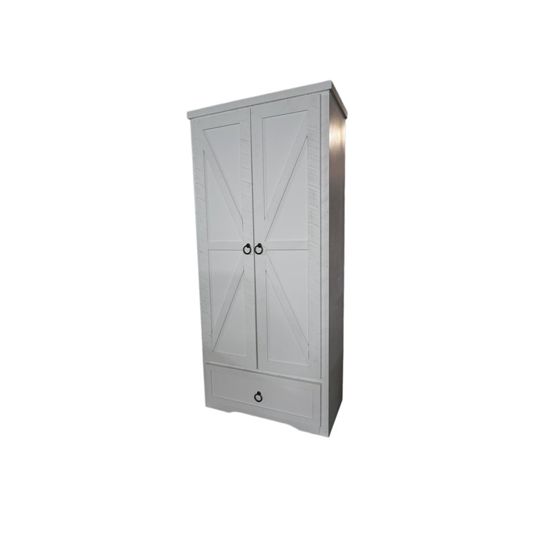 Garde-manger de 72 po Alexianna, Blanc brillant, H 72 po x l 38 po x P 17 po