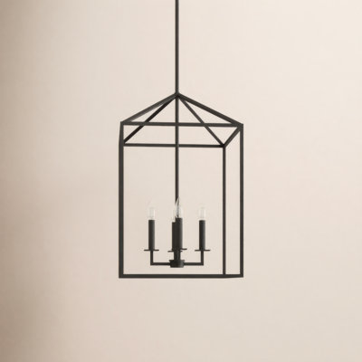 Lustre rectangulaire à 4 lumières Ellis