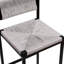 Ensemble de 2 tabourets de bar tissés à la main avec dossier, hauteur de comptoir, tabouret en corde de papier tissé pour la cuisine, la maison et le bureau-1232597891