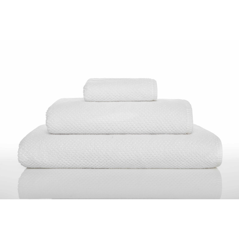 Bee Waffle Waffle Towel, White, 12" W x 20" L, Fingertip Towel 1-Pack