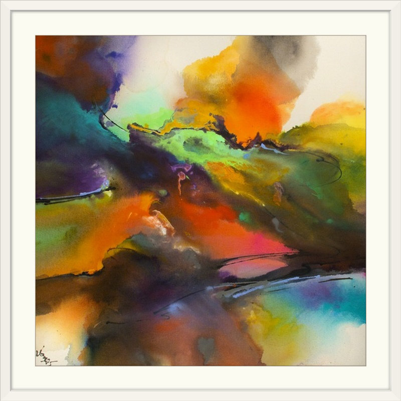«Soul Burst» par Frioucheburg, impression, H 20" x l 20" x P 1", Cadre blanc