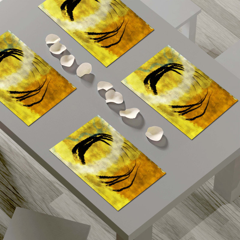 Polyester Abstract Rectangle Placemat