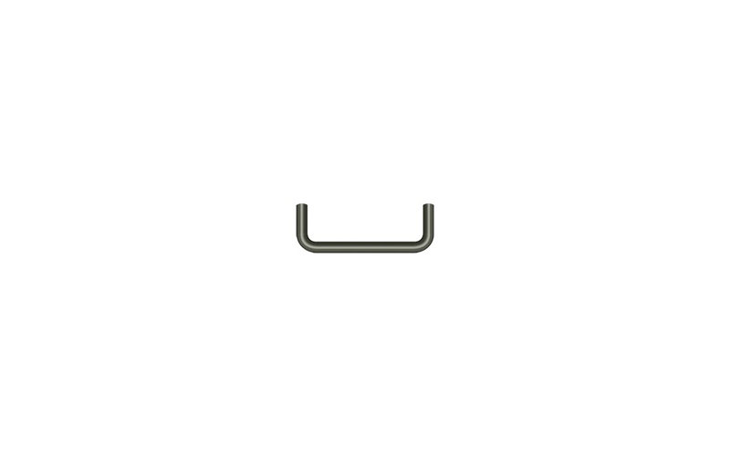 Arch Pull, 3 1/2", Antique Nickel