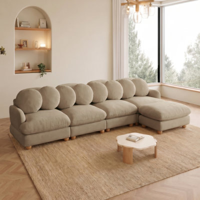 Grand sofa modulaire en coin