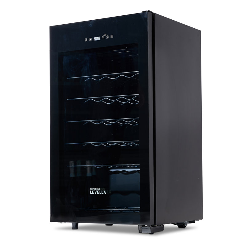 Premium Levella Single Zone 18.9'' Freestanding 33 Bottle Wine Refrigerator
