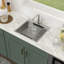 21"L x 20"W x 10"D Single Bowl Drop In Workstation 16 Gauge Stainless Steel Kitchen Sink with Faucet and Accessories