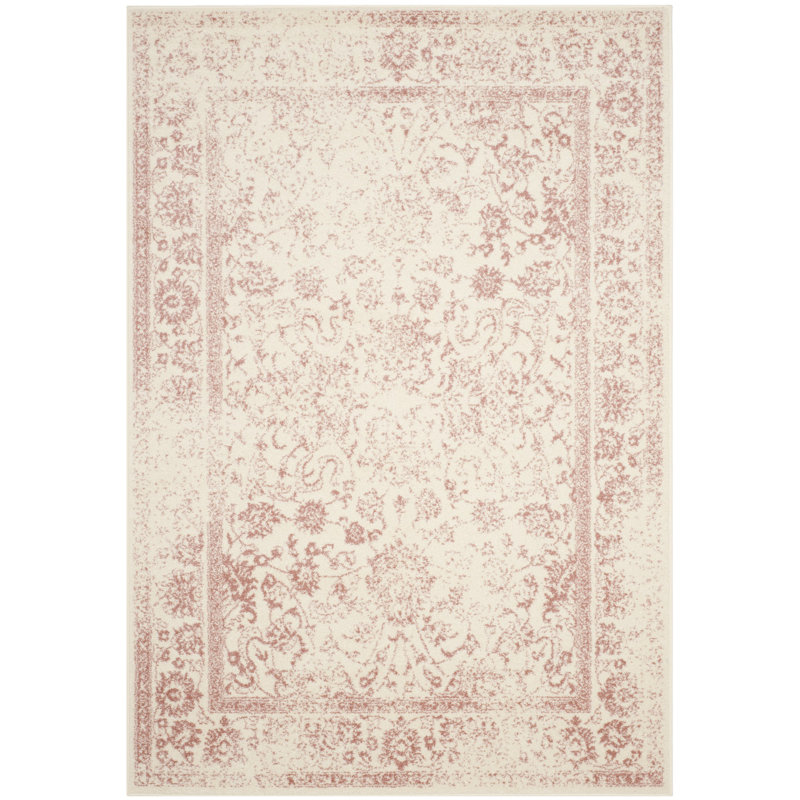 Stromsburg Area Rug, Ivory/Pink, Rectangle 155 x 229 cm