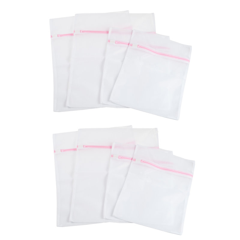 Mesh Laundry Bags – 8-Piece Delicates Bag for Washing Machine or Travel – Mesh Zipper Pouch in Medium and Large Sizes by Everyday Home