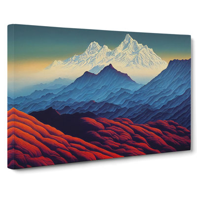Mysterious Mountains - Wrapped Canvas
