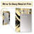 Dreams Of Abundance Black And Gold II - Abstract Painting Mirror, Gold Unique Wall Mirror, Printed Metal Art-1813128644