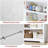 3-Tier Farmhouse Bookshelf - 39.4" Tall Adjustable Bookcase with Anti-Tip Kit - 31.5" Wide Open Storage Rack for Living Room, Office, Library - High-Density MDF Display Stand, White-522821312-532719413
