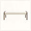 Banc long rembourré 50,25 po-129506434