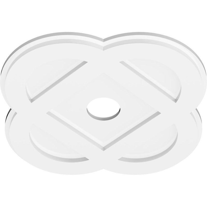 Médaillon de plafond contemporain en PVC de qualité architecturale 18 po x P 3 po x P 7 po x P 1 po